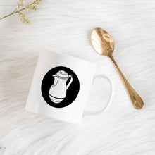 Last inn bildet i Galleri-visningsprogrammet, Hvit Kaffekopp med logo